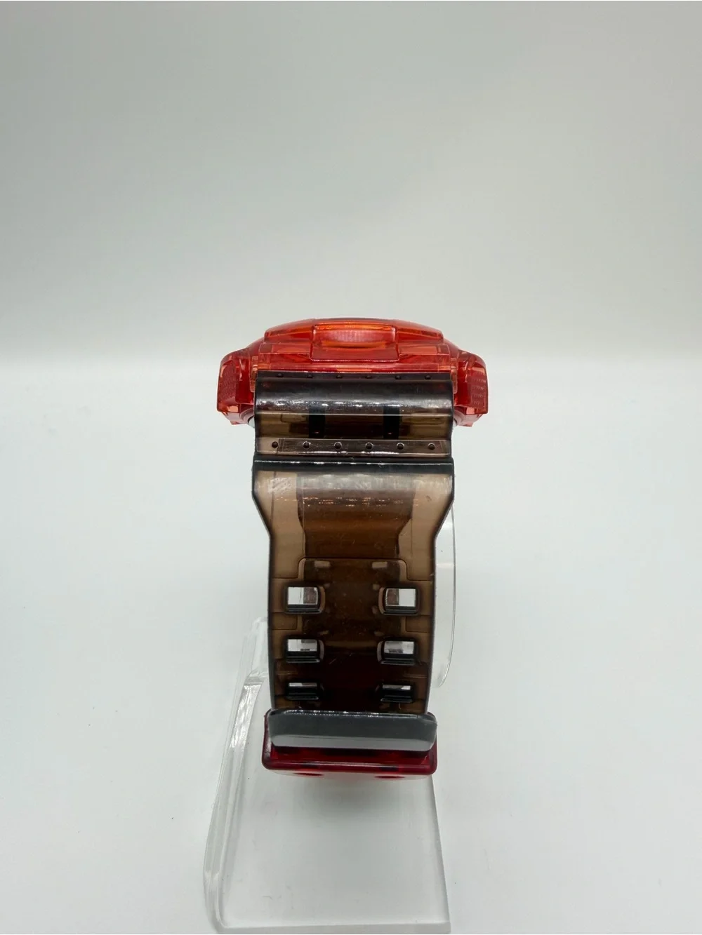 Custom Casio G-SHOCK GA-100 Black & Red Transparent Mod Watch “Cherry Bomb”